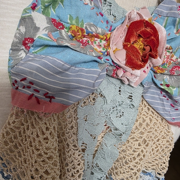 JABOT 💐 OOAK SPRING BOUQUET MOSSIE ANNA ARTISAN DESIGN NWT - Picture 11 of 12